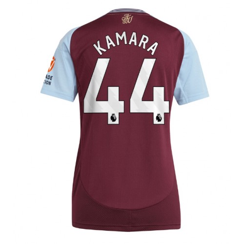 Fotbalové Dres Aston Villa Boubacar Kamara #44 Dámské Domácí 2024-25 Krátký Rukáv